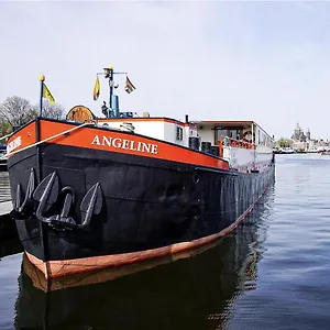 Hotelboat Angeline , Amsterdam Nederland